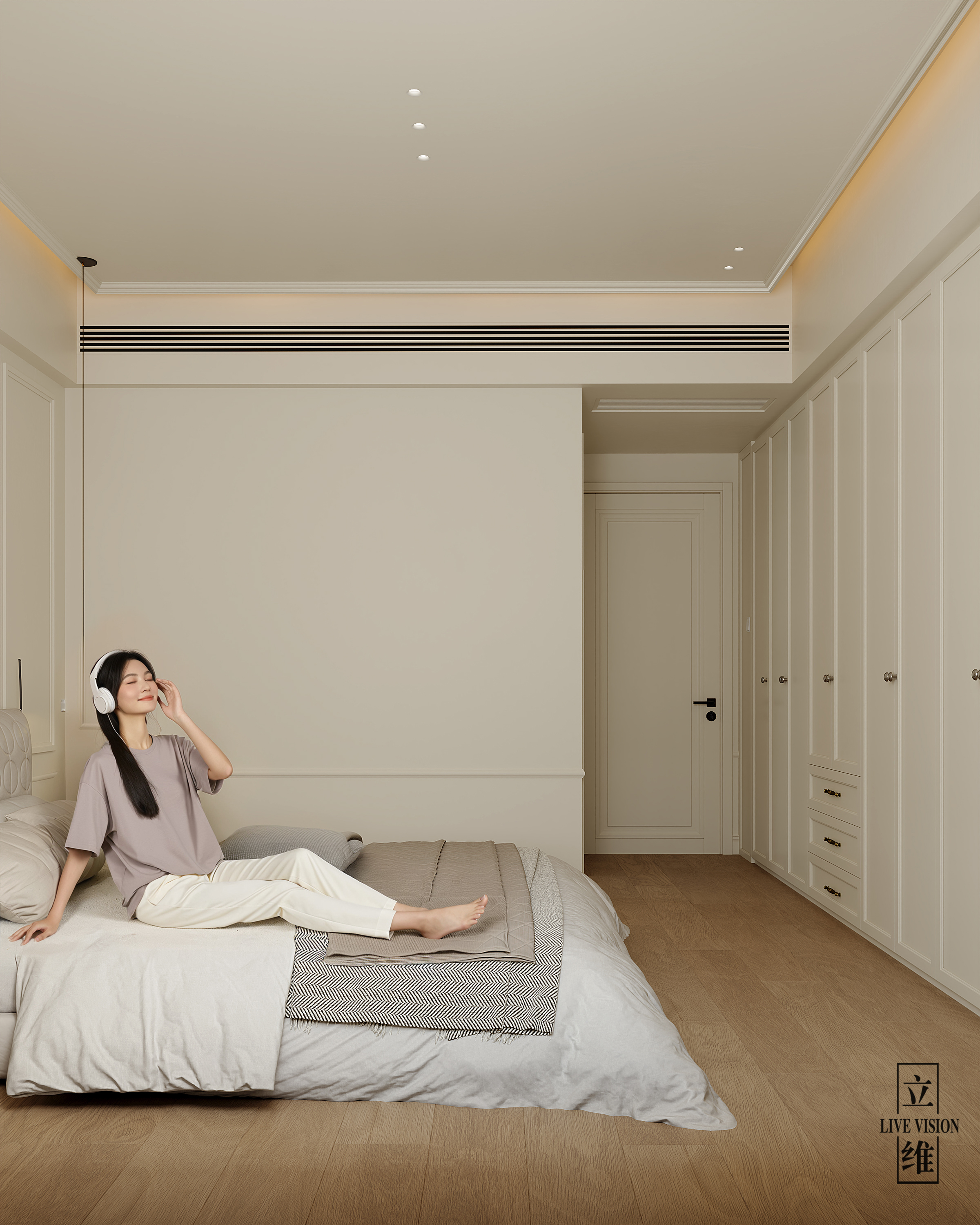 近期渲染 现代奶油风-18