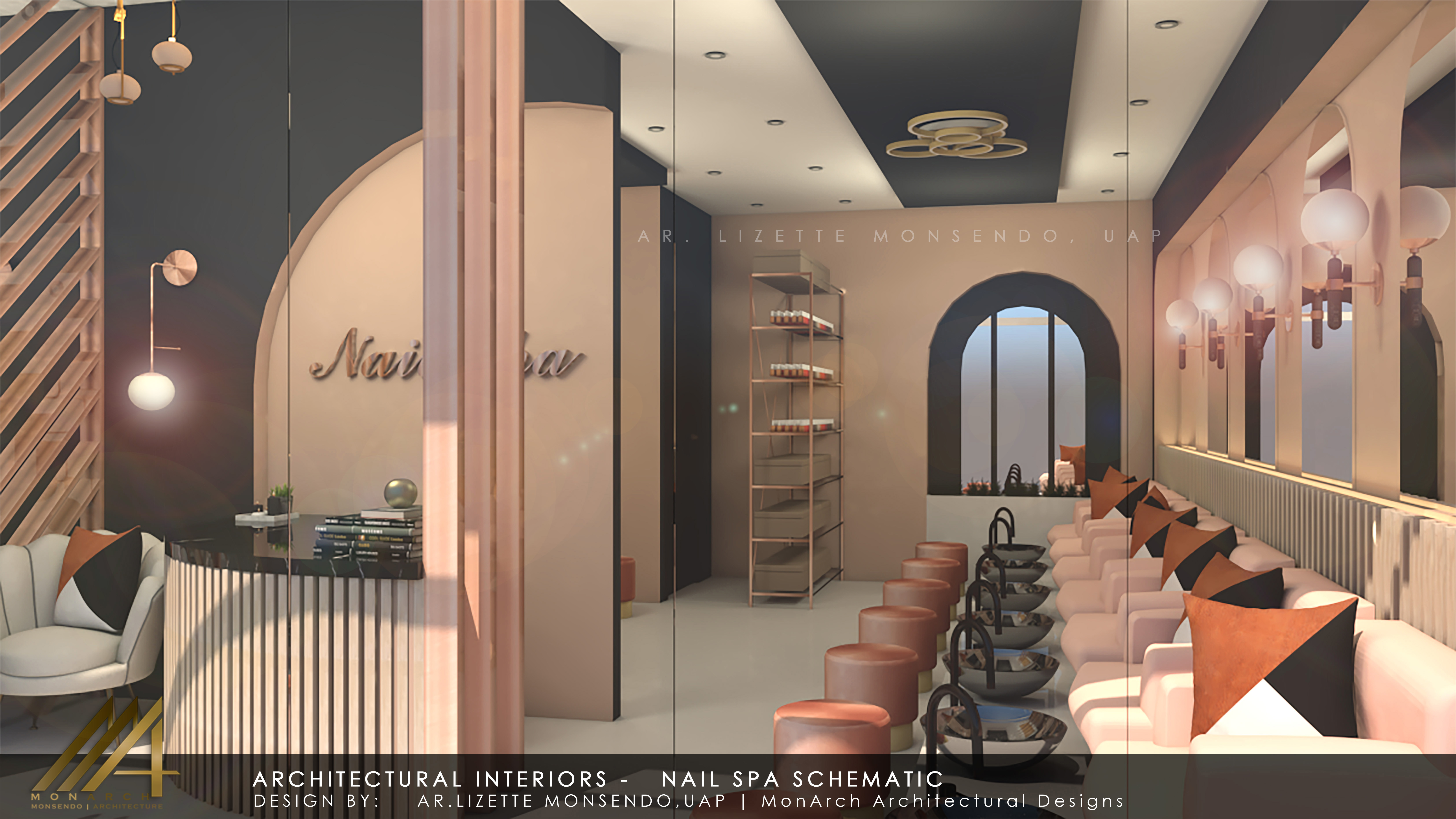 Nail Salon 室内设计-16