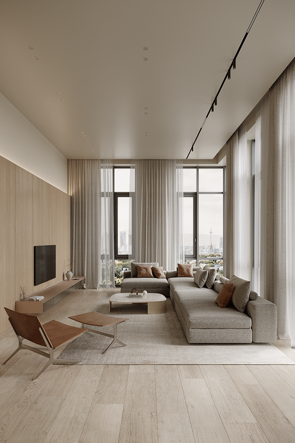 奶油色调的宁静家园丨Zeworkroom Studio-59