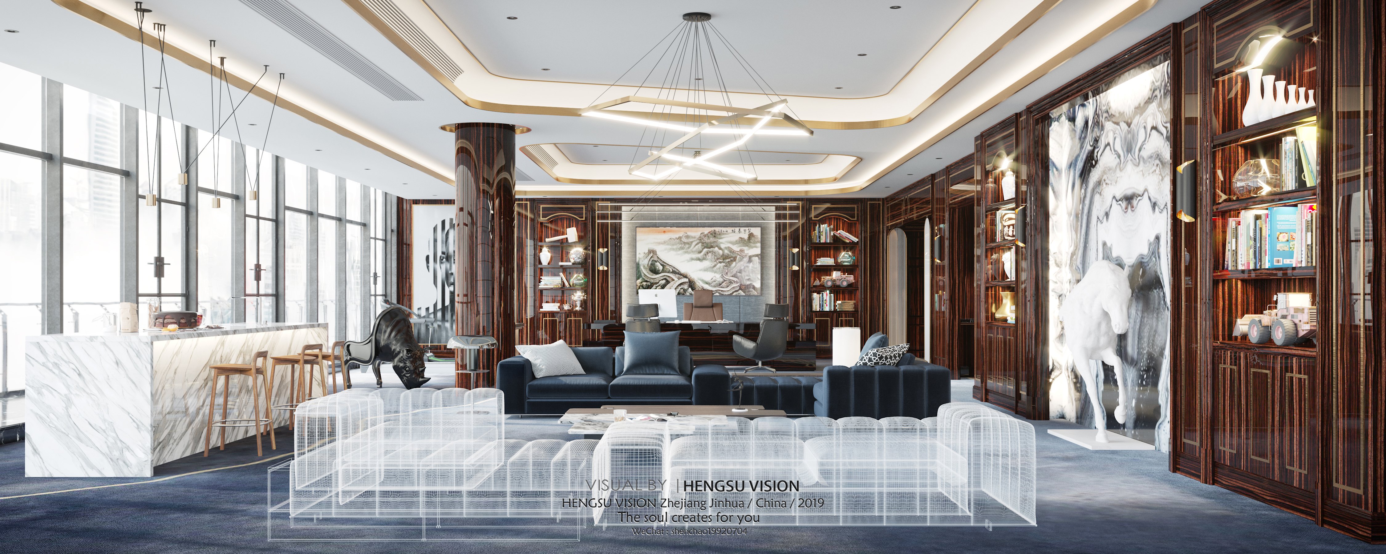 杭州永翼大厦时尚办公空间设计-9