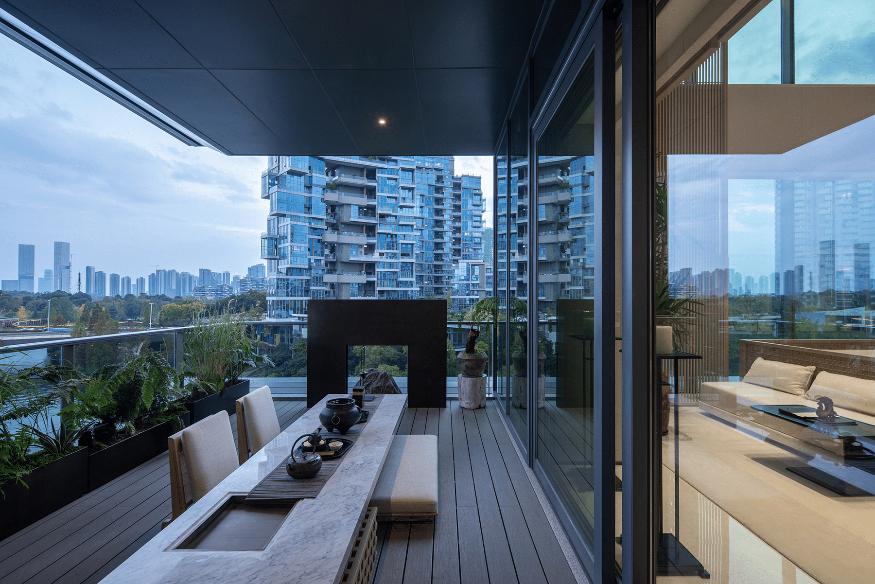 成都麓湖黑石岛垂直五联排别墅丨中国成都丨line+ studio-64