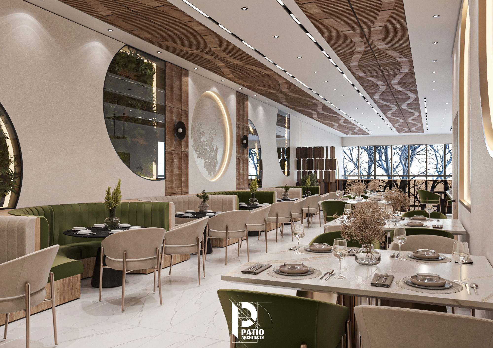 现代咖啡馆室内设计项目丨沙特阿拉伯利雅得丨Patio Architects L.L.C.-11