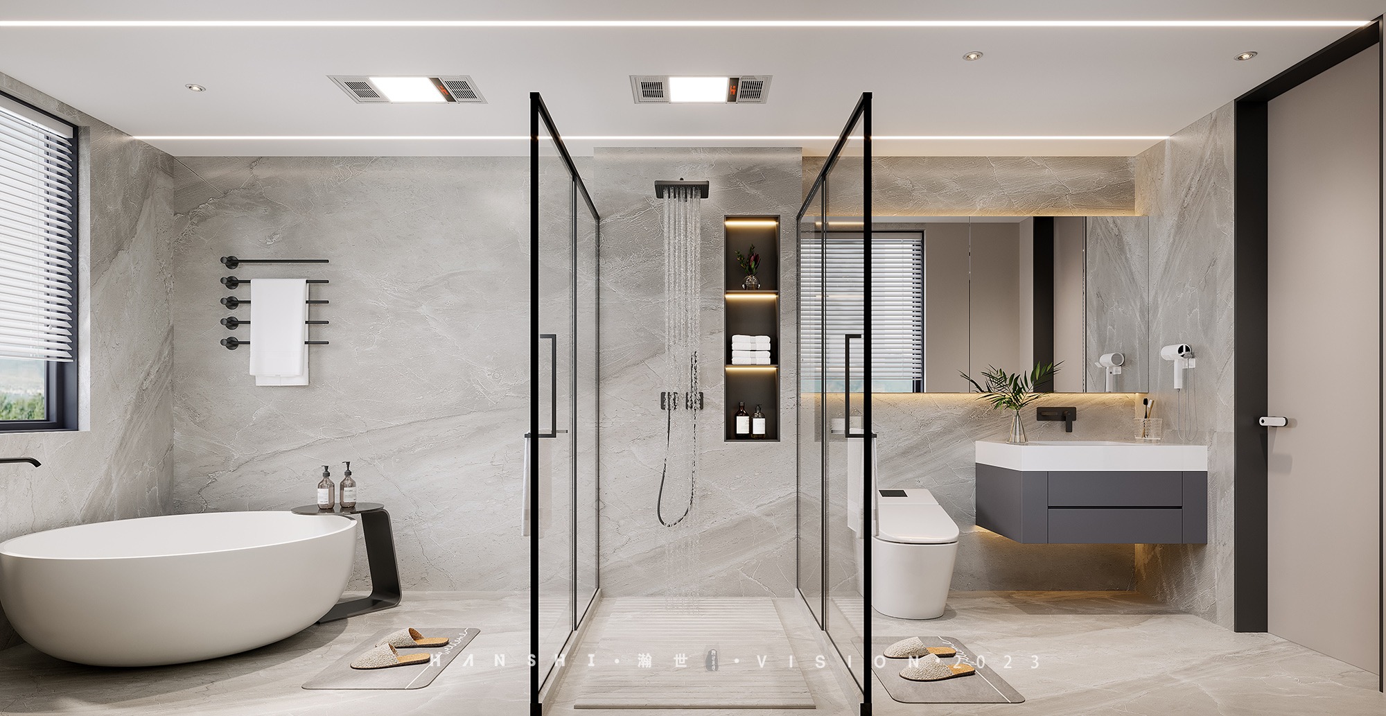 现代简约别墅一瀚世表现-11