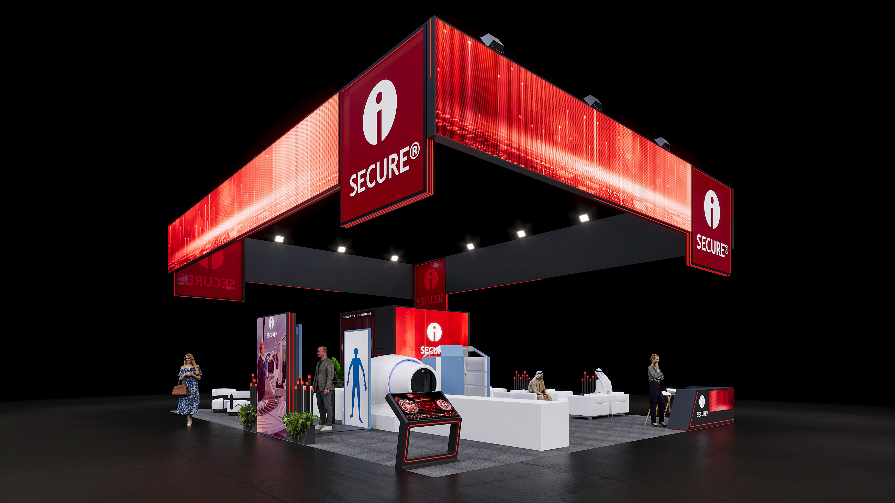 Exhibition Design concept for ISECURE@Intersec 2026-1