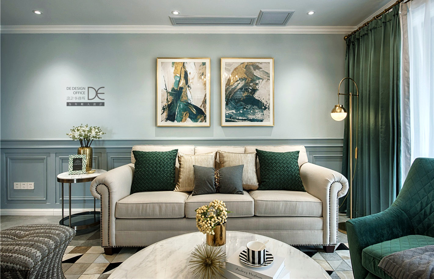 江与城千山万树·美式风格家居设计案例-93