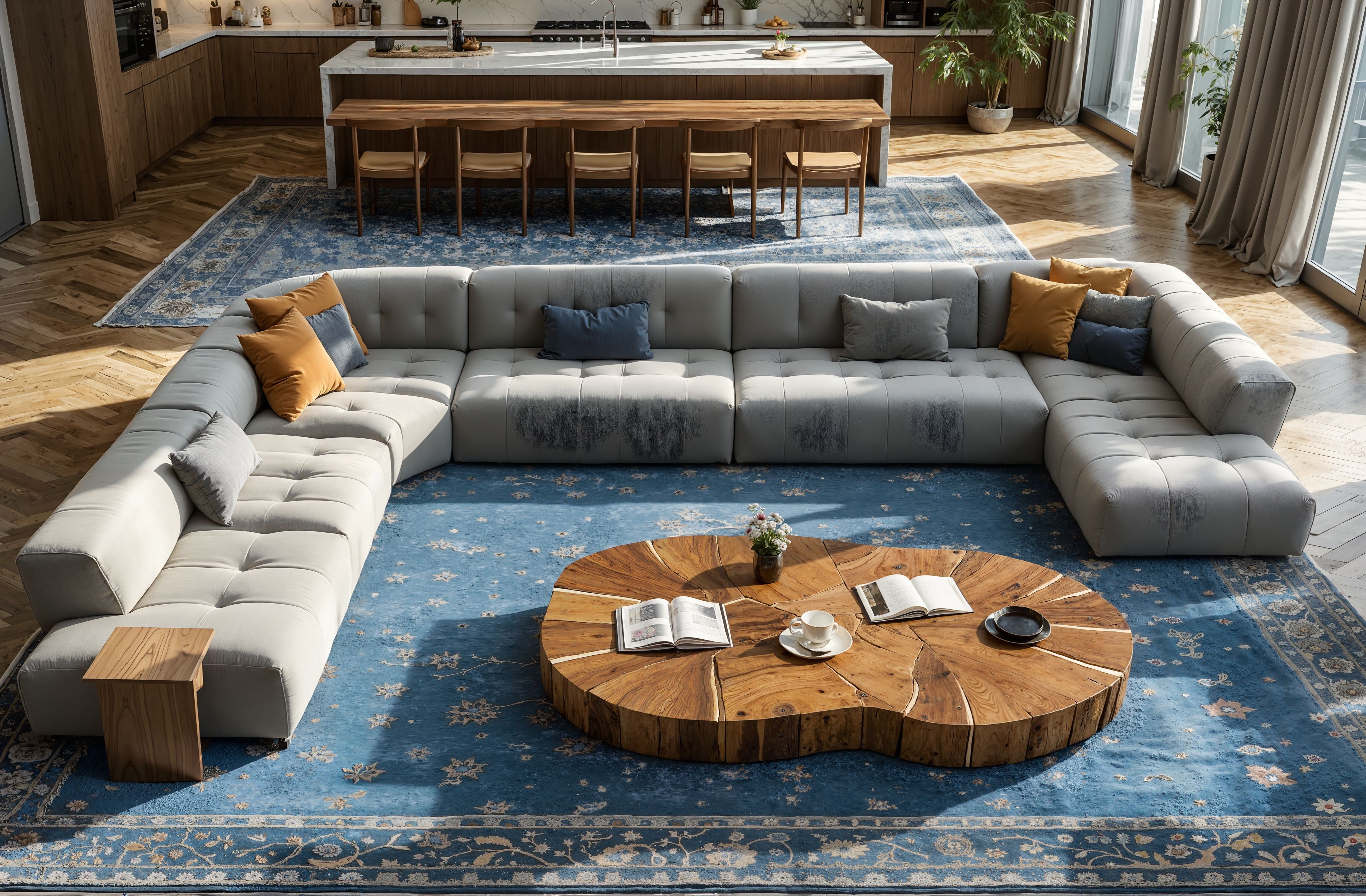 8K视觉解剖:一座客厅的绝对平面宣言-7