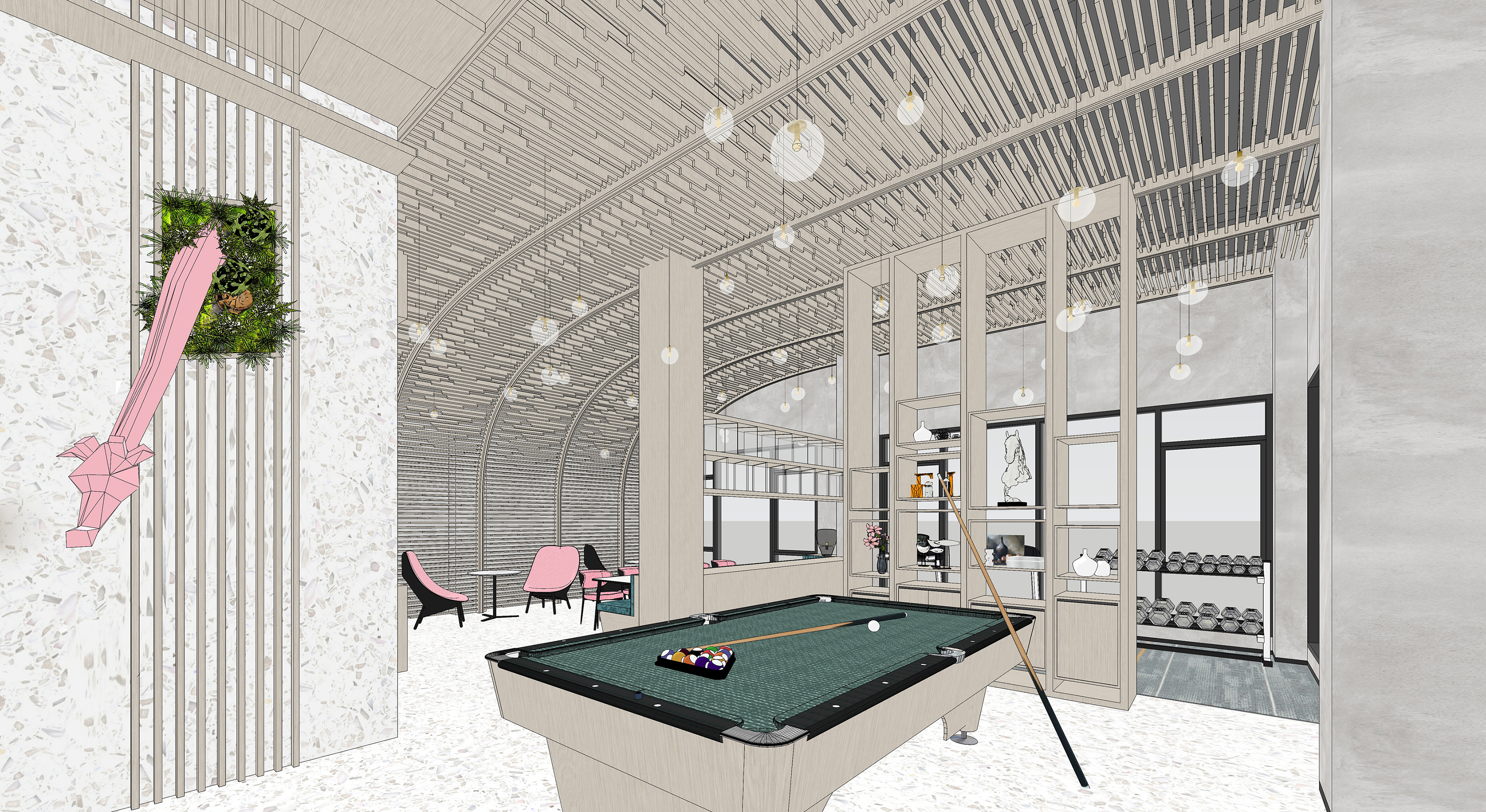 SD丨万科【最美泊寓】-深圳福永15巷 首层公寓大堂设计-34