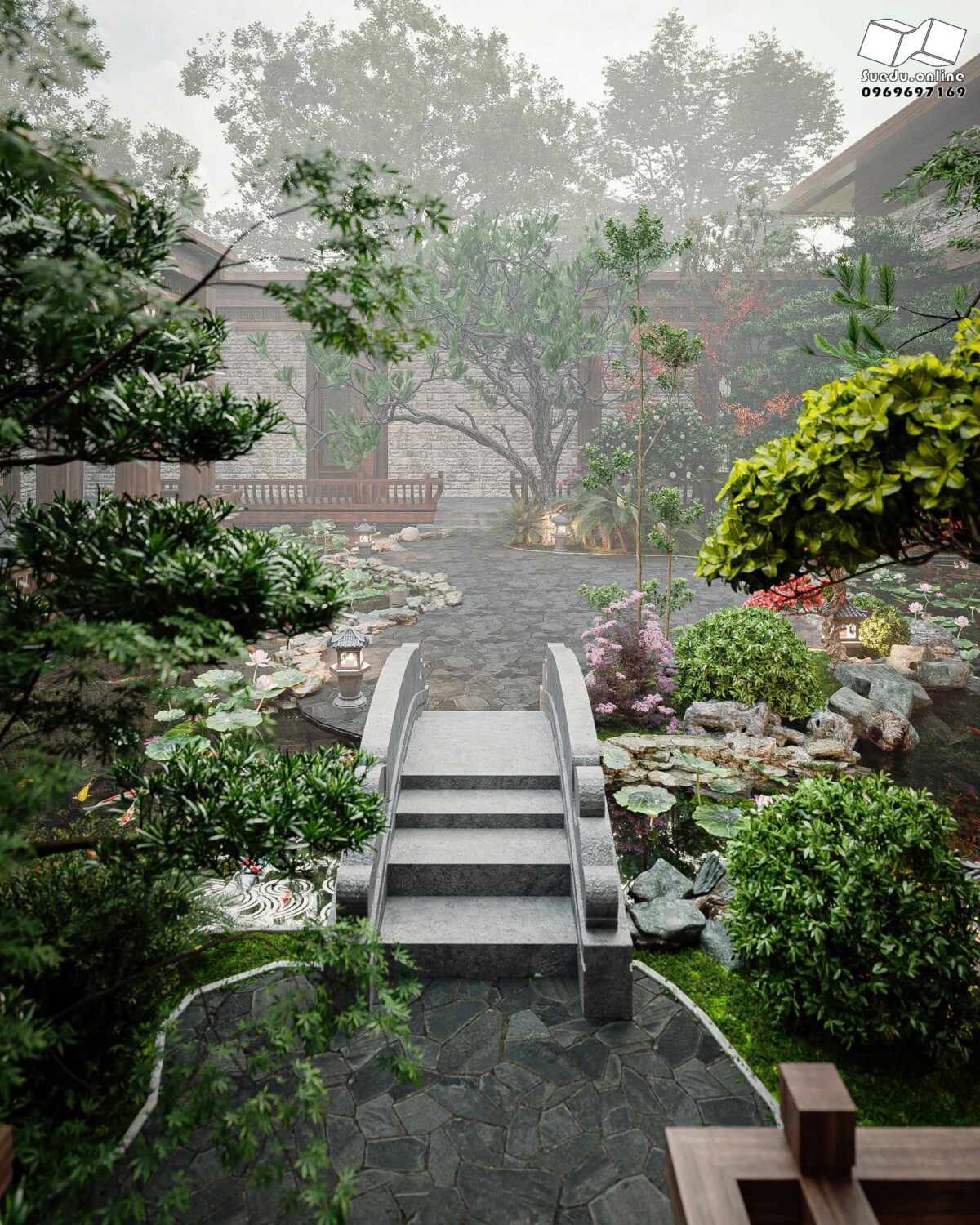 免费的SketchUp花园外部模型丨Phan Thuc-13