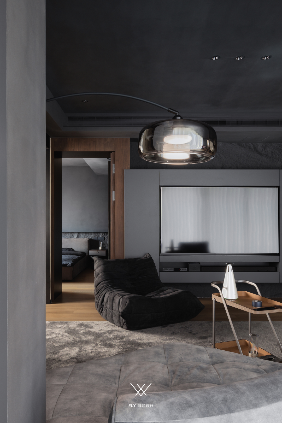 极简黑境·属于他们的暗调温柔丨中国杭州丨菲拉设计-6