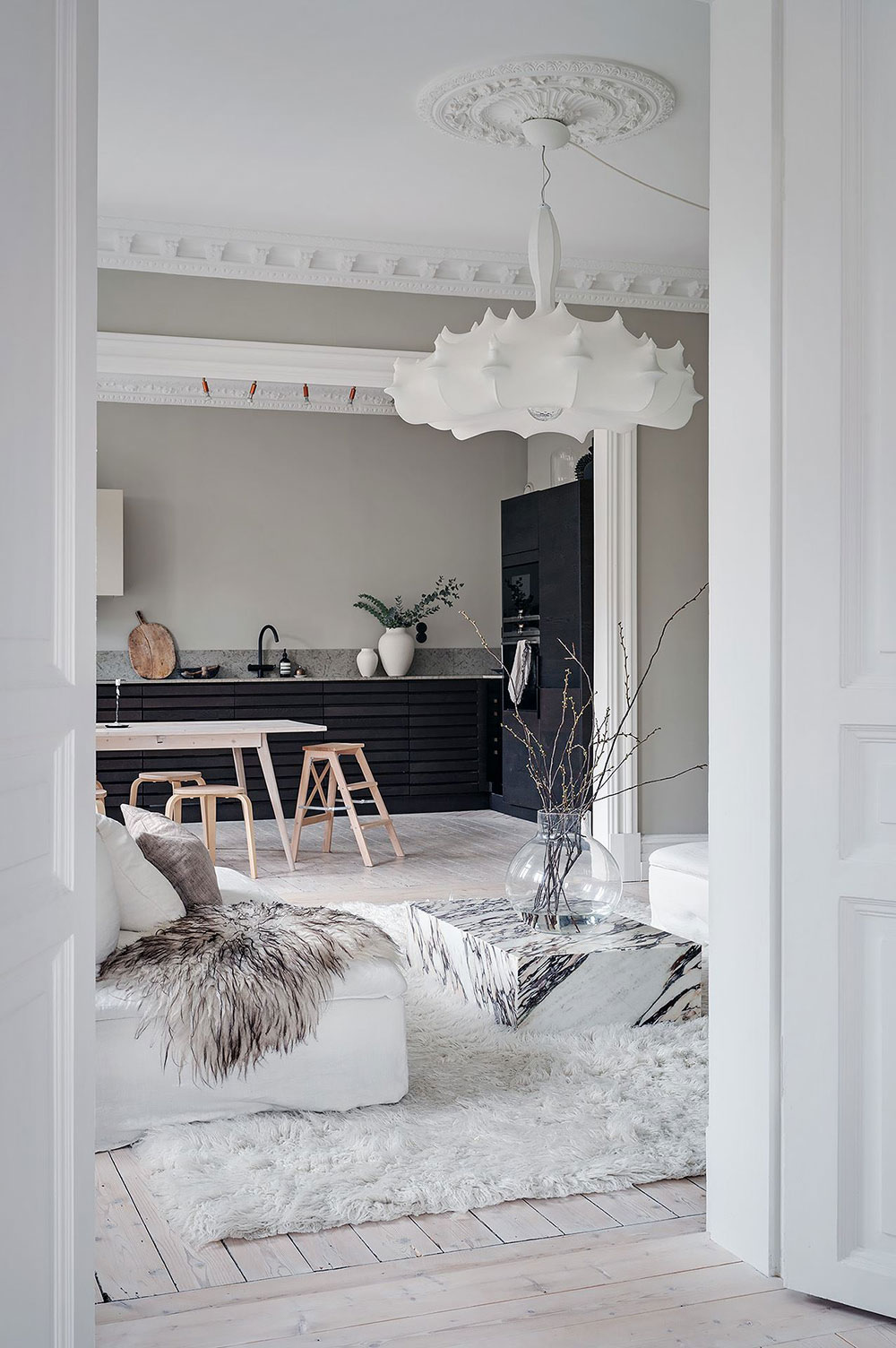 瑞典哥德堡独特公寓设计，古典与现代的完美融合-2