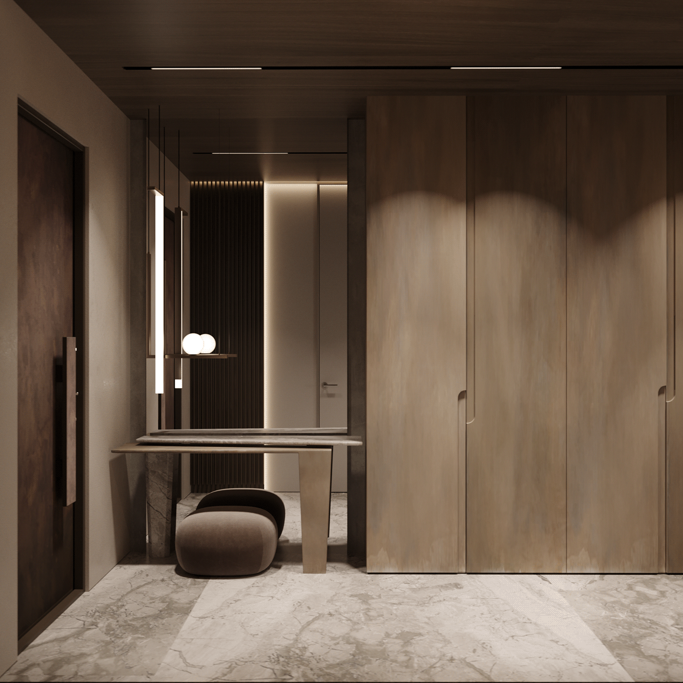 现代质感空间，暖木色系！-17