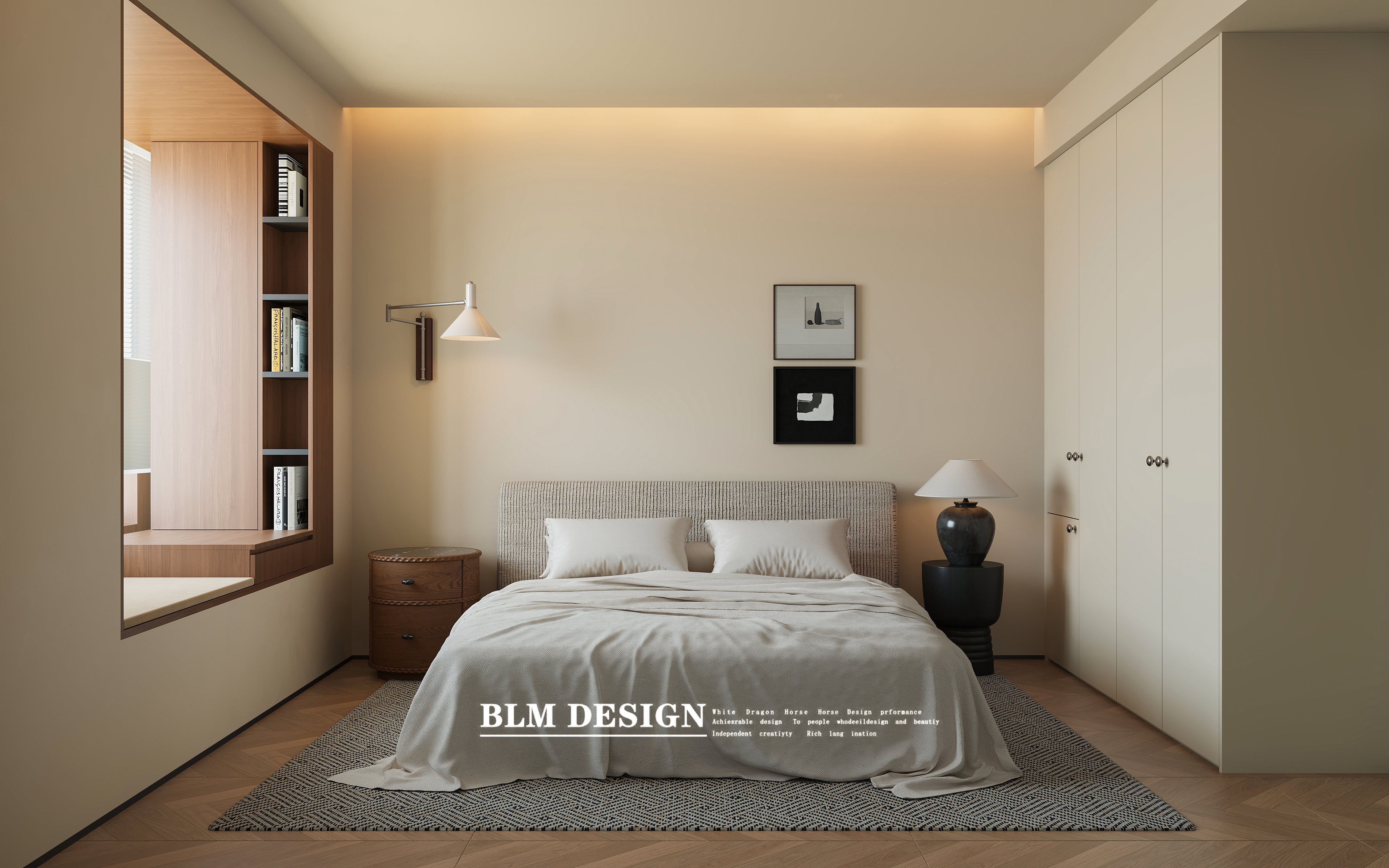 包豪斯平层丨白龙马效果图-4