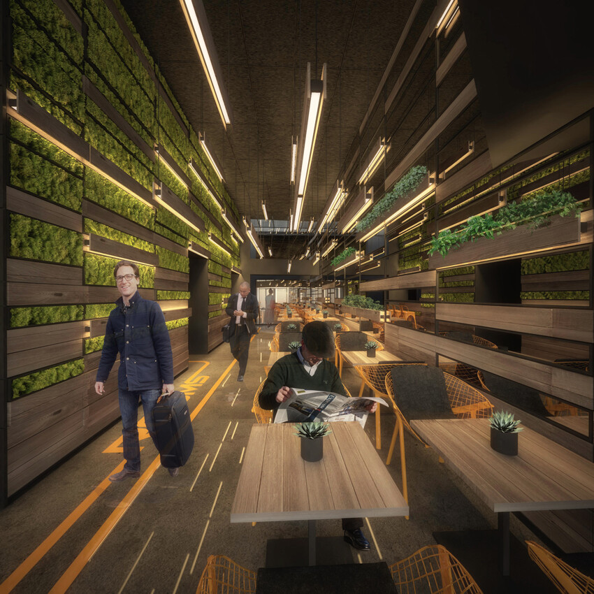 废弃商业区重生,汽车元素打造的环保时尚酒店-17