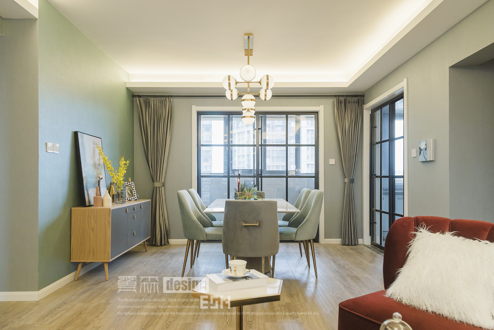 精装房逆袭,浪漫轻奢空间的软装魔法-37