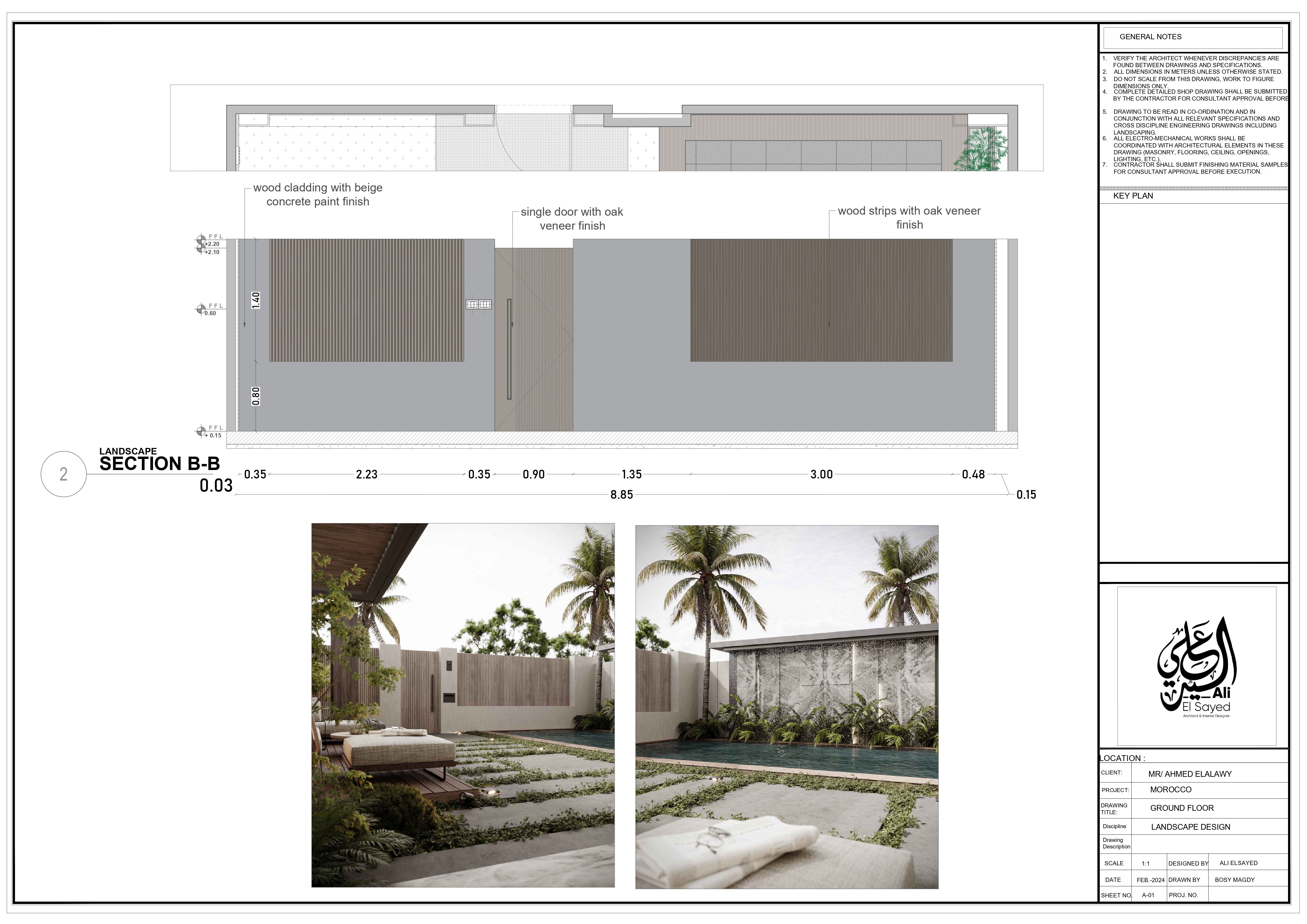 villa landscape shop drawing-8