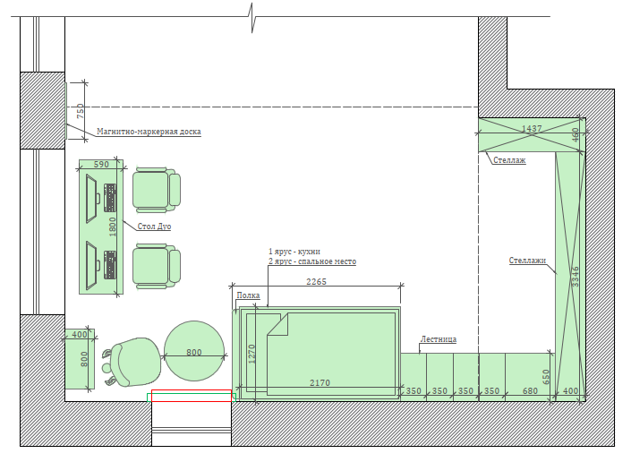 ≡ ➤ Мебель в детскую 2 разнополых детей ⋆ Фабрика мебели «Mamka™» ᐈ Эксперт детского пространства-8
