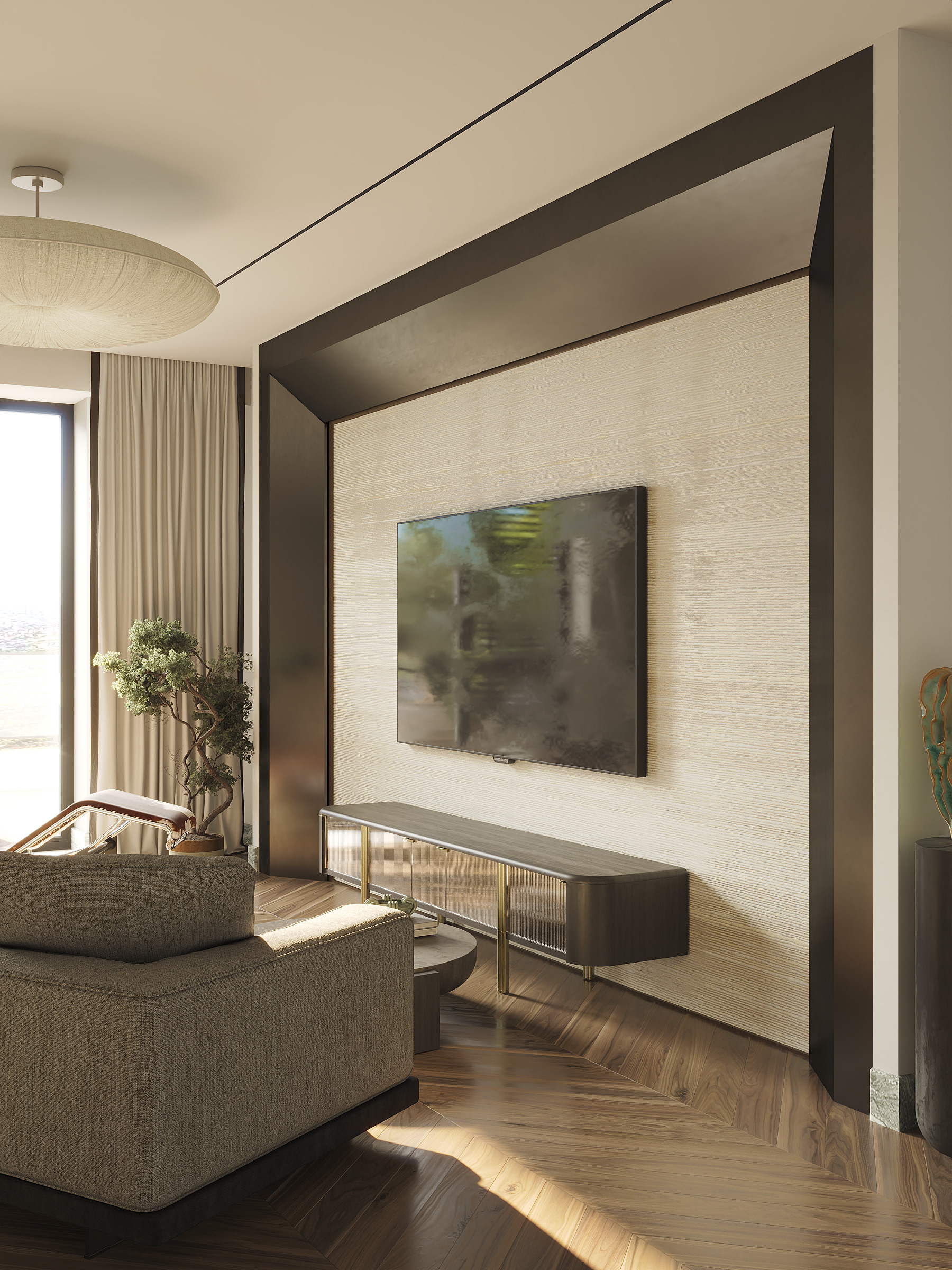 Living room and kitchen / Aura Interiors-9