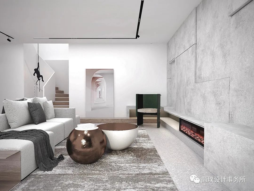 简璞设计 | 天创世缘现代极简空间重构-38