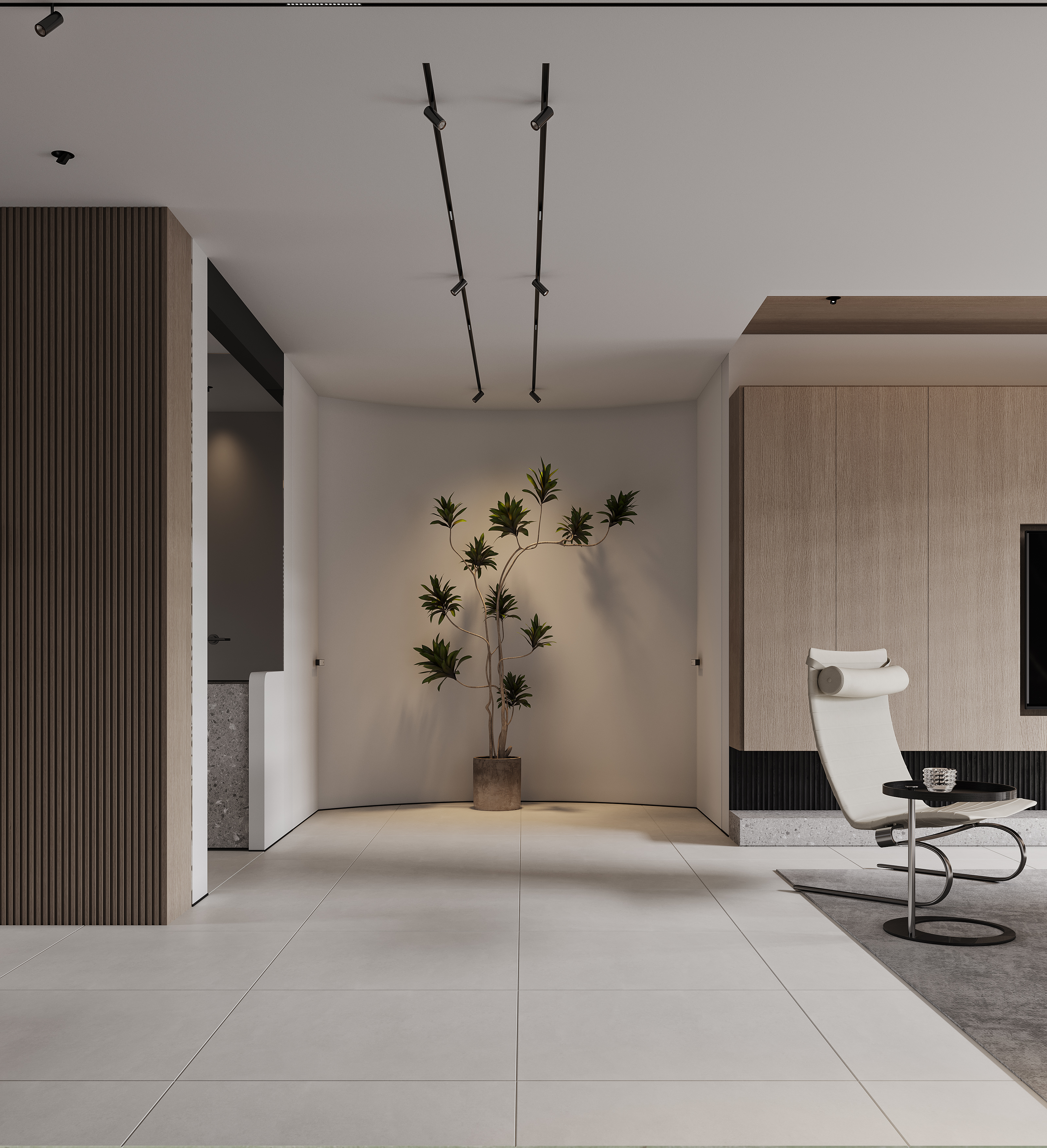 现代简约客餐厅厨房设计丨中国南京丨Merck 默克视觉设计-11