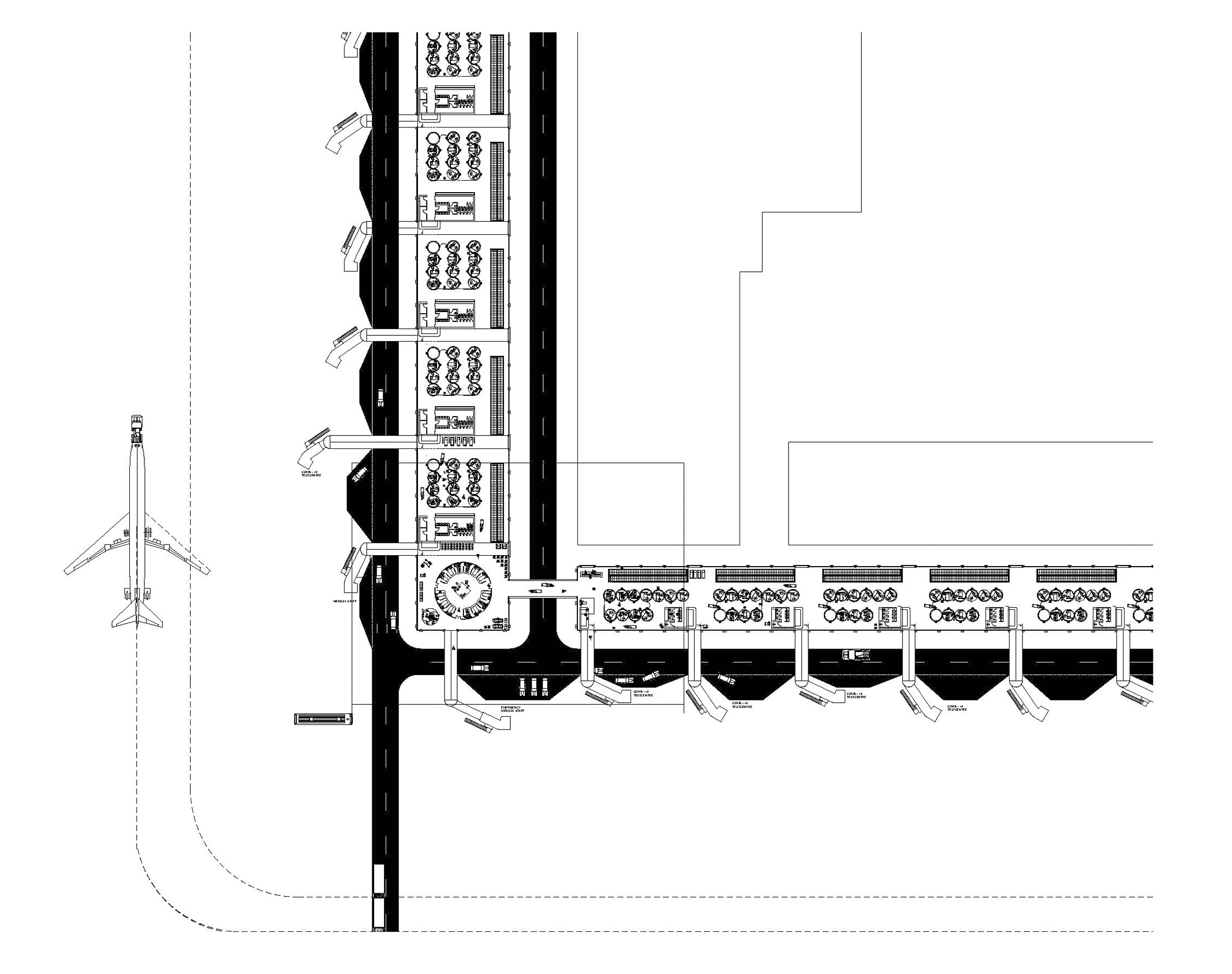 德国建筑师提议将柏林 Brandenburg 机场改建成临时超级医院-23