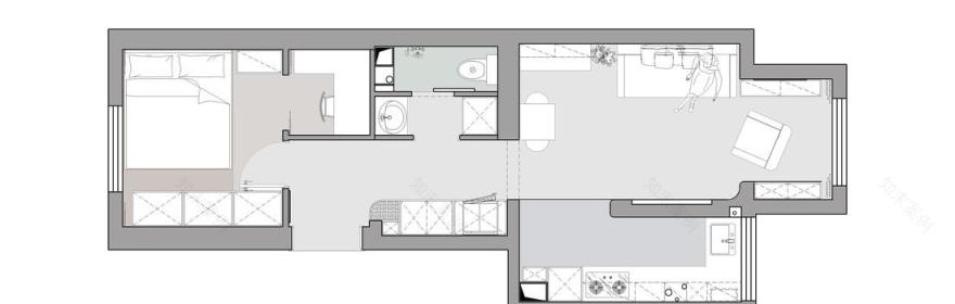 36㎡中古混搭小家装修-56