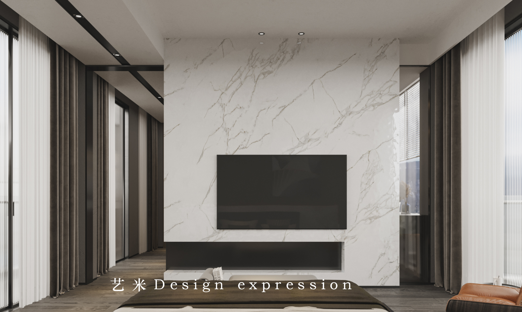 现代简约别墅-艺米效果图-14