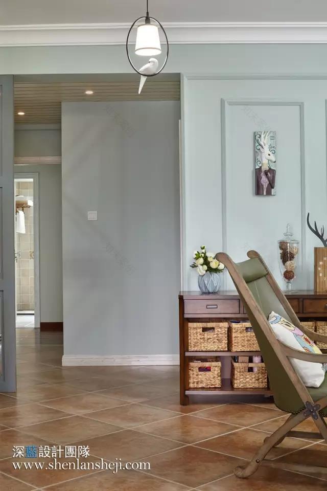 夏日抹茶——120㎡简约美式小清新-23