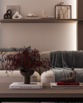 带露台的客厅设计丨埃及