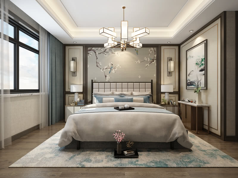 阜阳市绿城明月双清190平新中式大平层设计-23