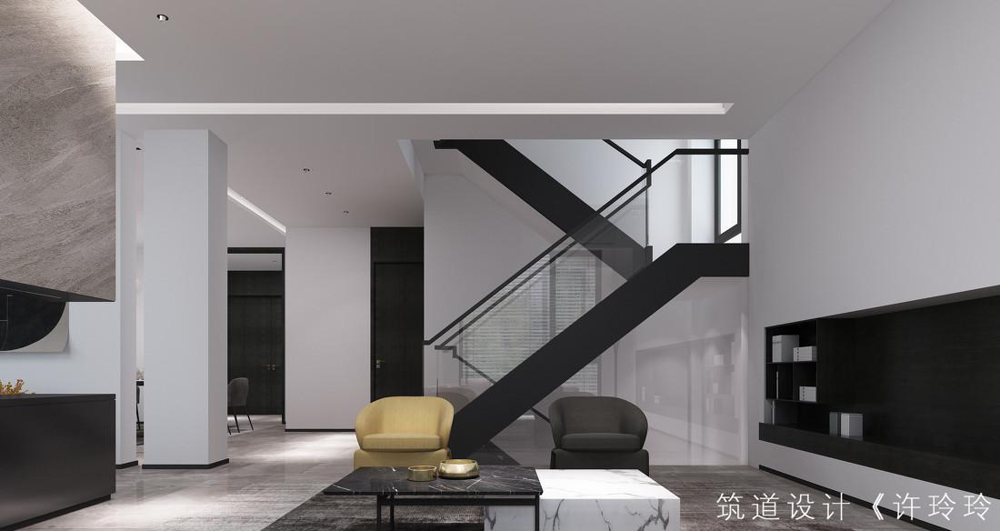 极简黑白灰,演绎现代艺术空间-11