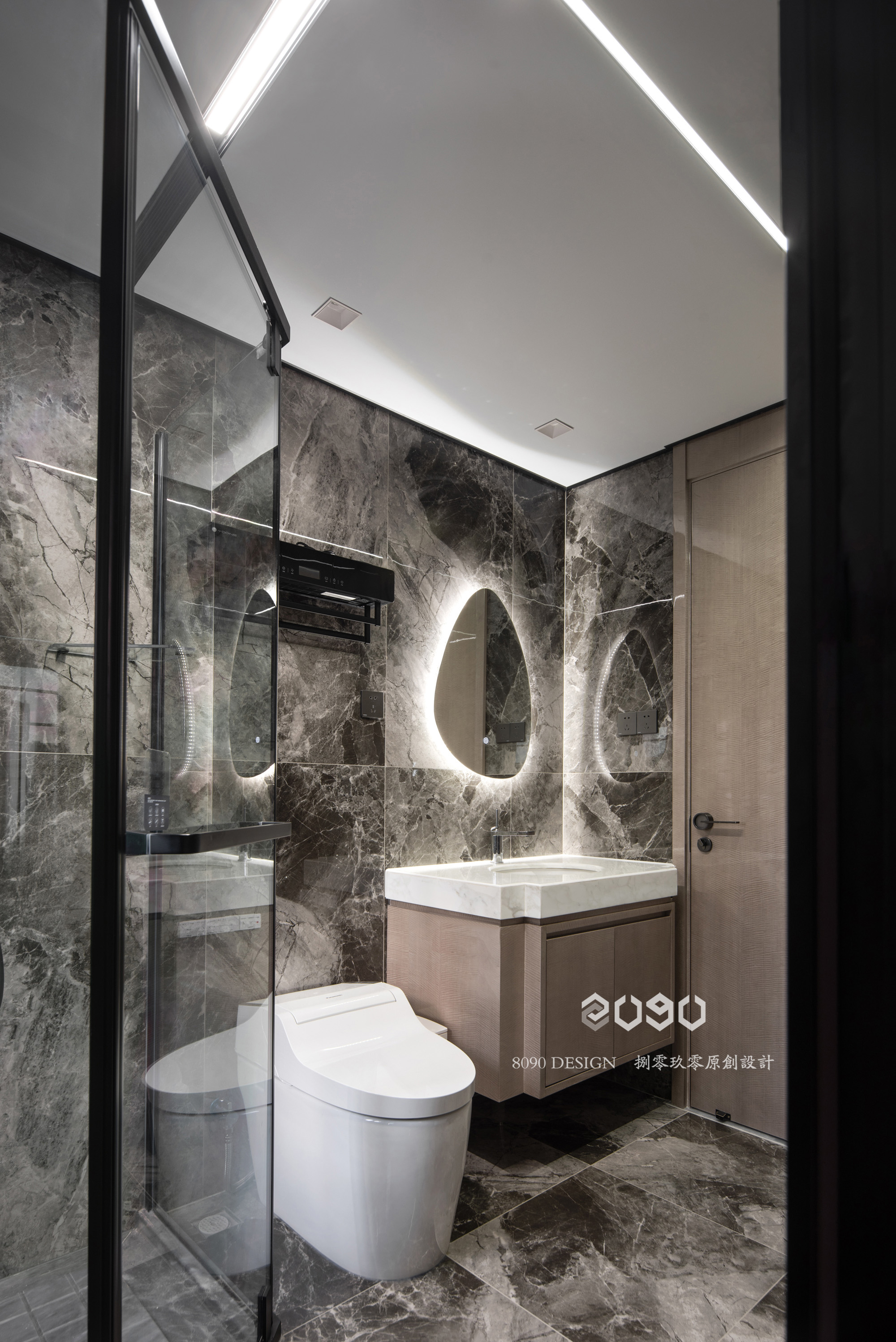 顶楼现代简约风设计丨中国杭州丨杭州 8090 原创设计-54