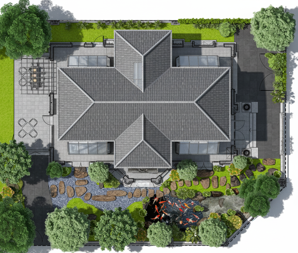 锦鲤池塘设计-24