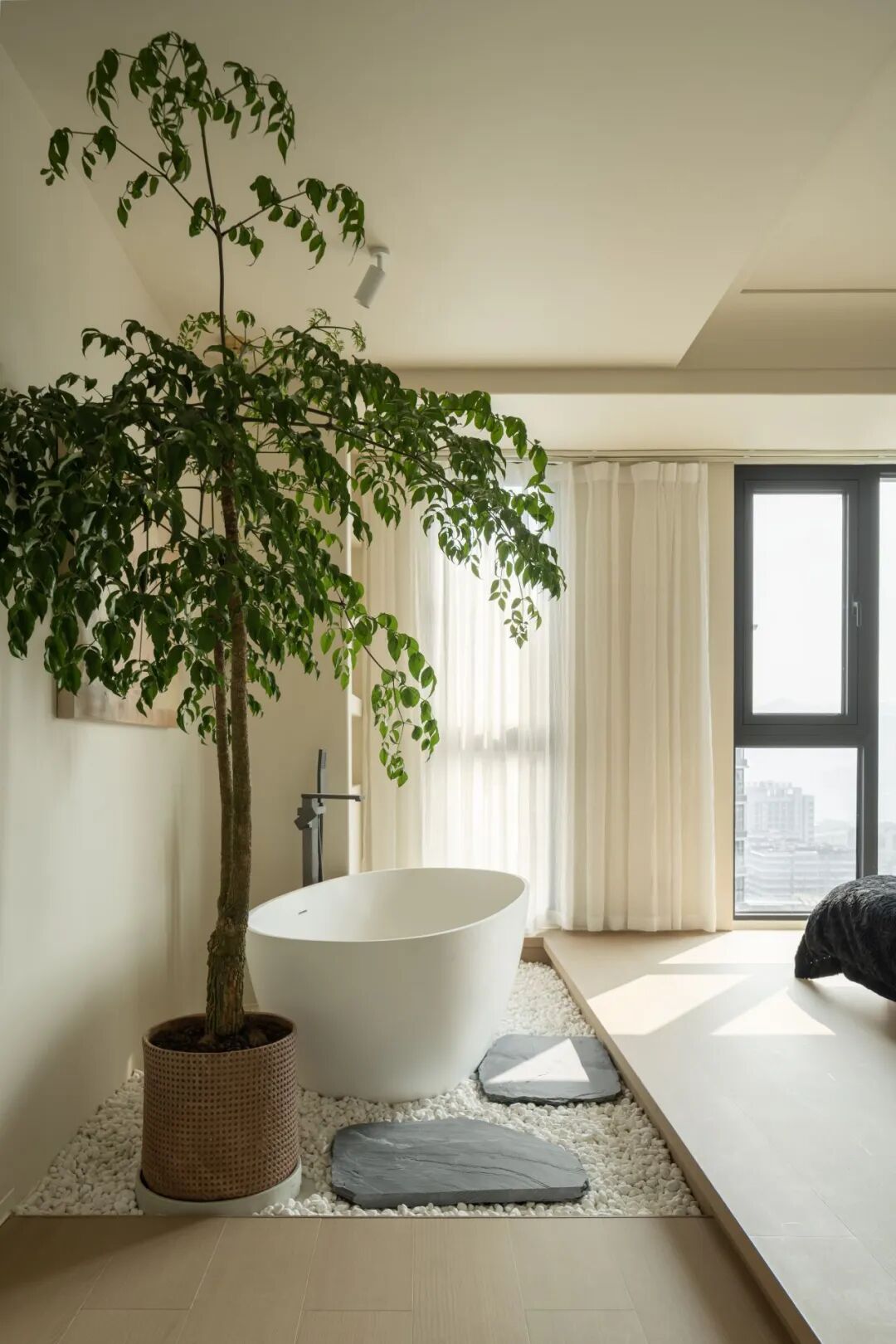 无向空间设计｜三室改一室的中古奶油风魔法-57