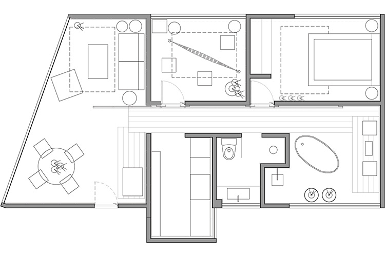 墨西哥城简约四层木构套房-16