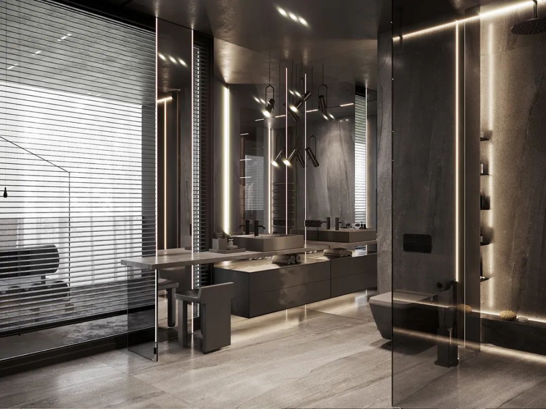 深色系卧室设计-13