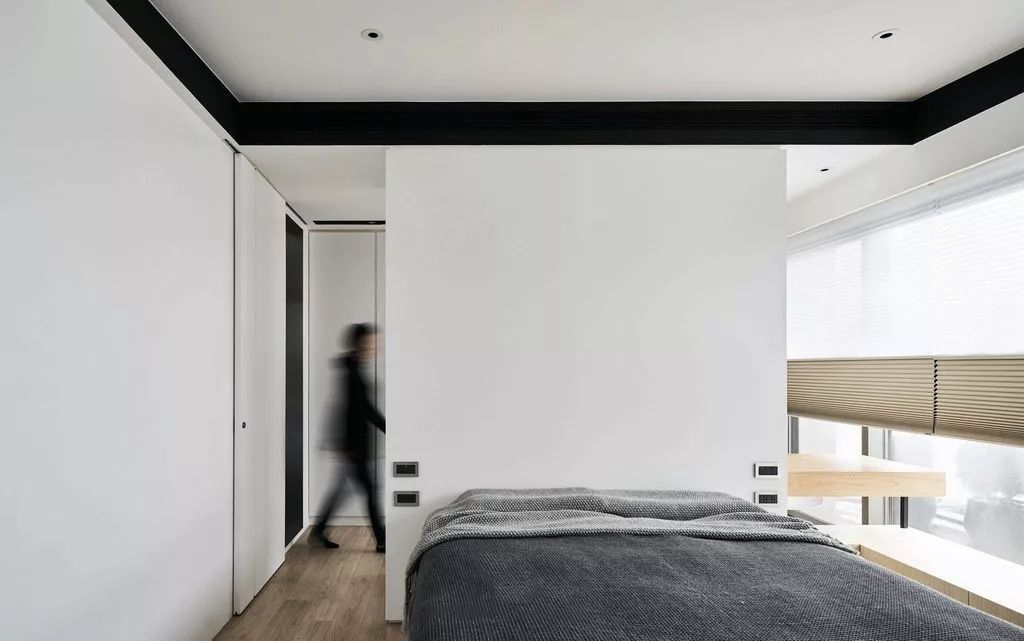 极简风格客厅书房一体化设计-98