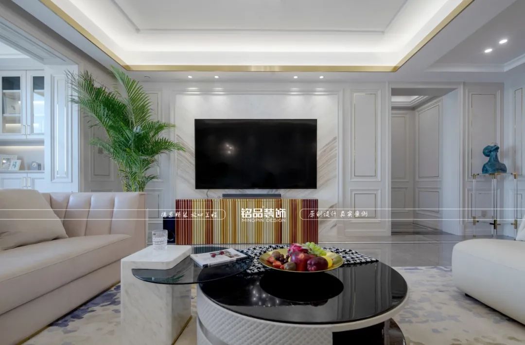 钱塘江畔意式轻奢江景房丨铭品装饰-23