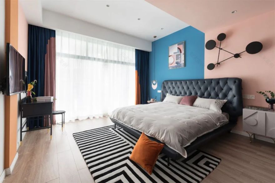 一套房改两套,全屋十几种颜色还想让客厅"裸奔" | 南也设计-36