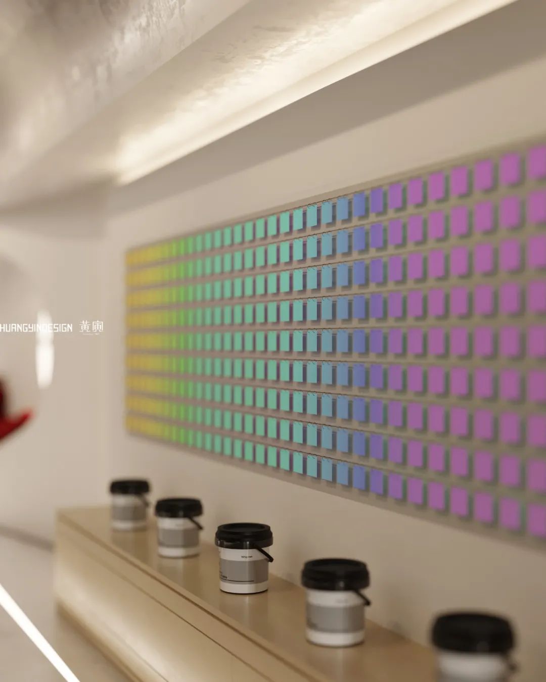 壹等艺国际涂料银泰展厅丨中国台州丨黄寅设计事务所-33