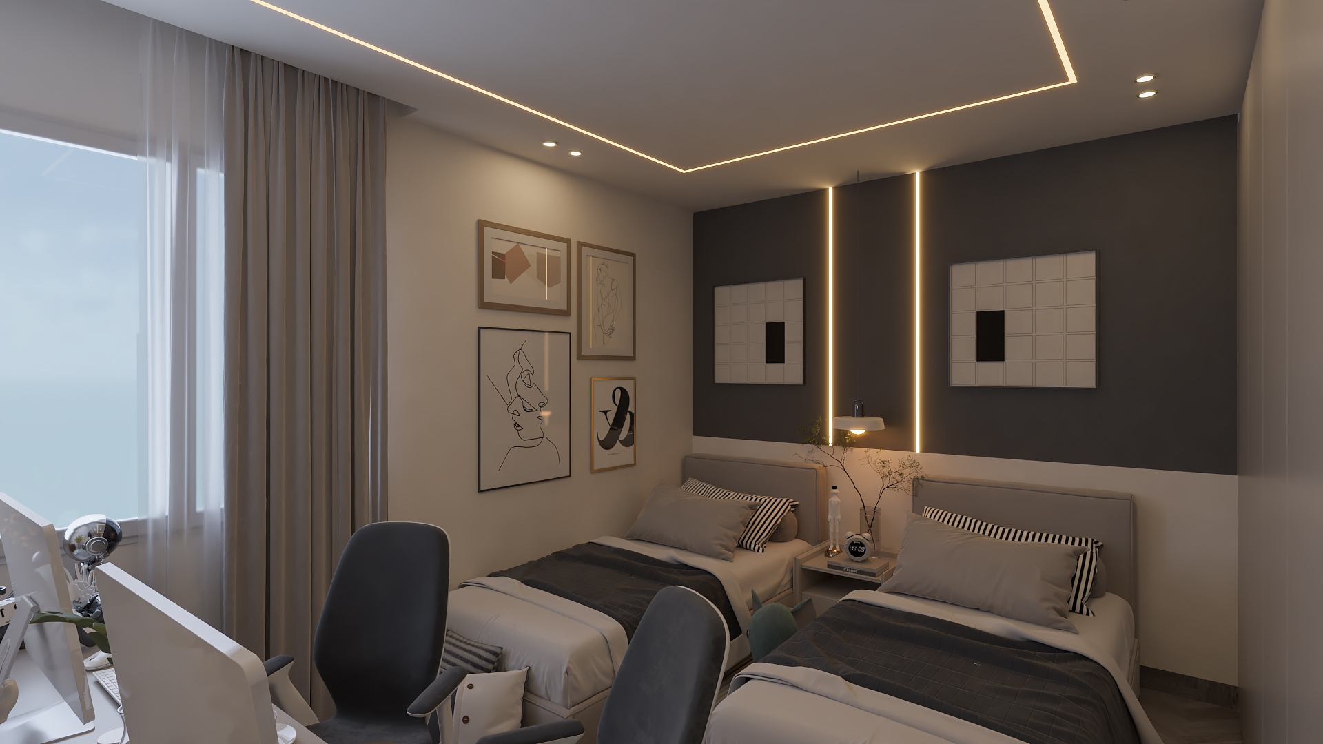 Modern Apartment Design at Smouha, Alexandria-20