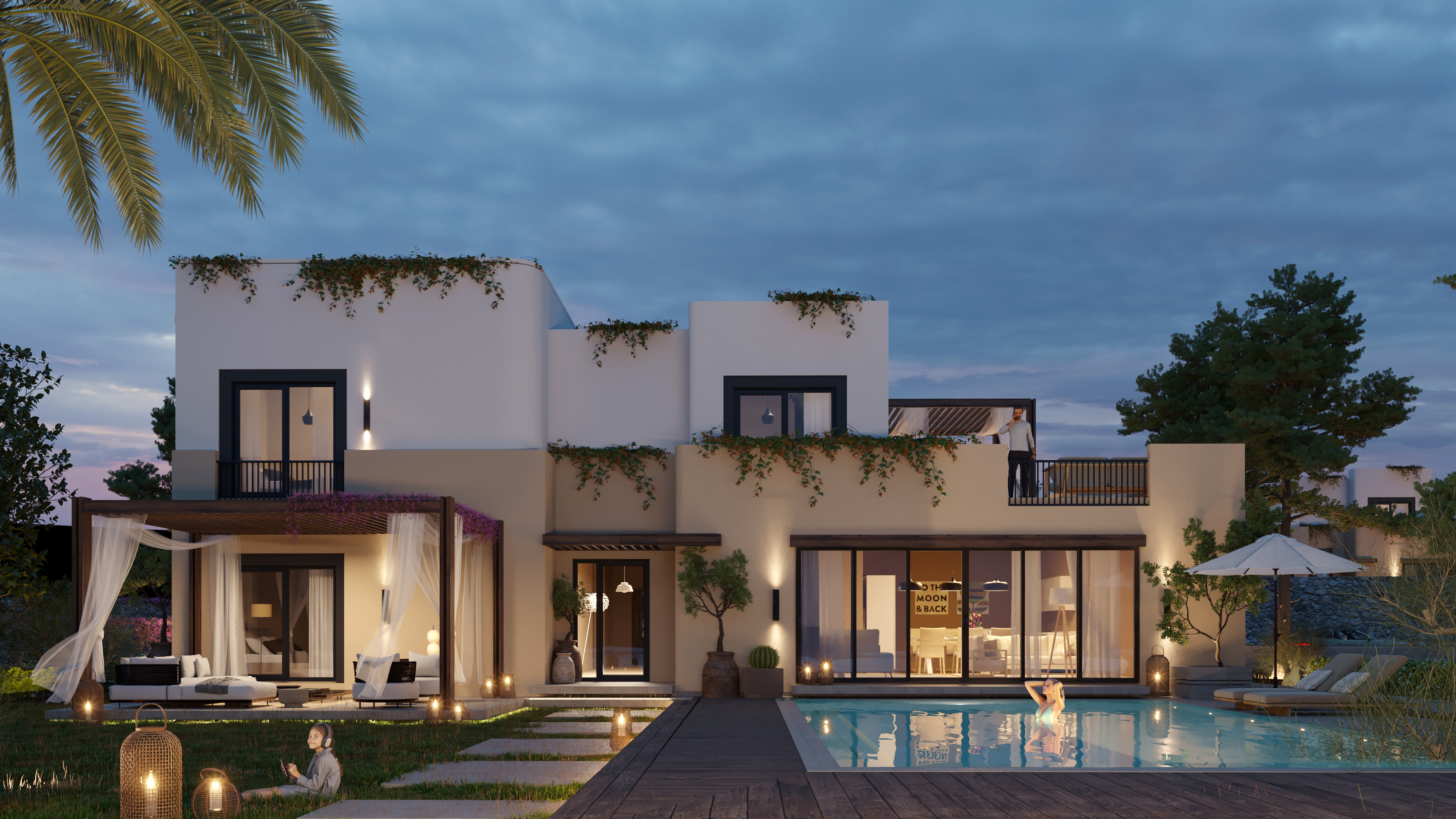 山丘别墅外观设计丨Egypt丨Horizons A.E.-17