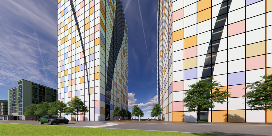 Boolean Difference Tower Rhino Grasshopper-14