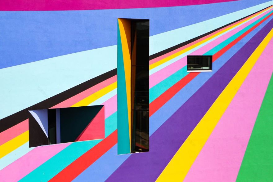 汤纳美术馆外墙几何壁画-13