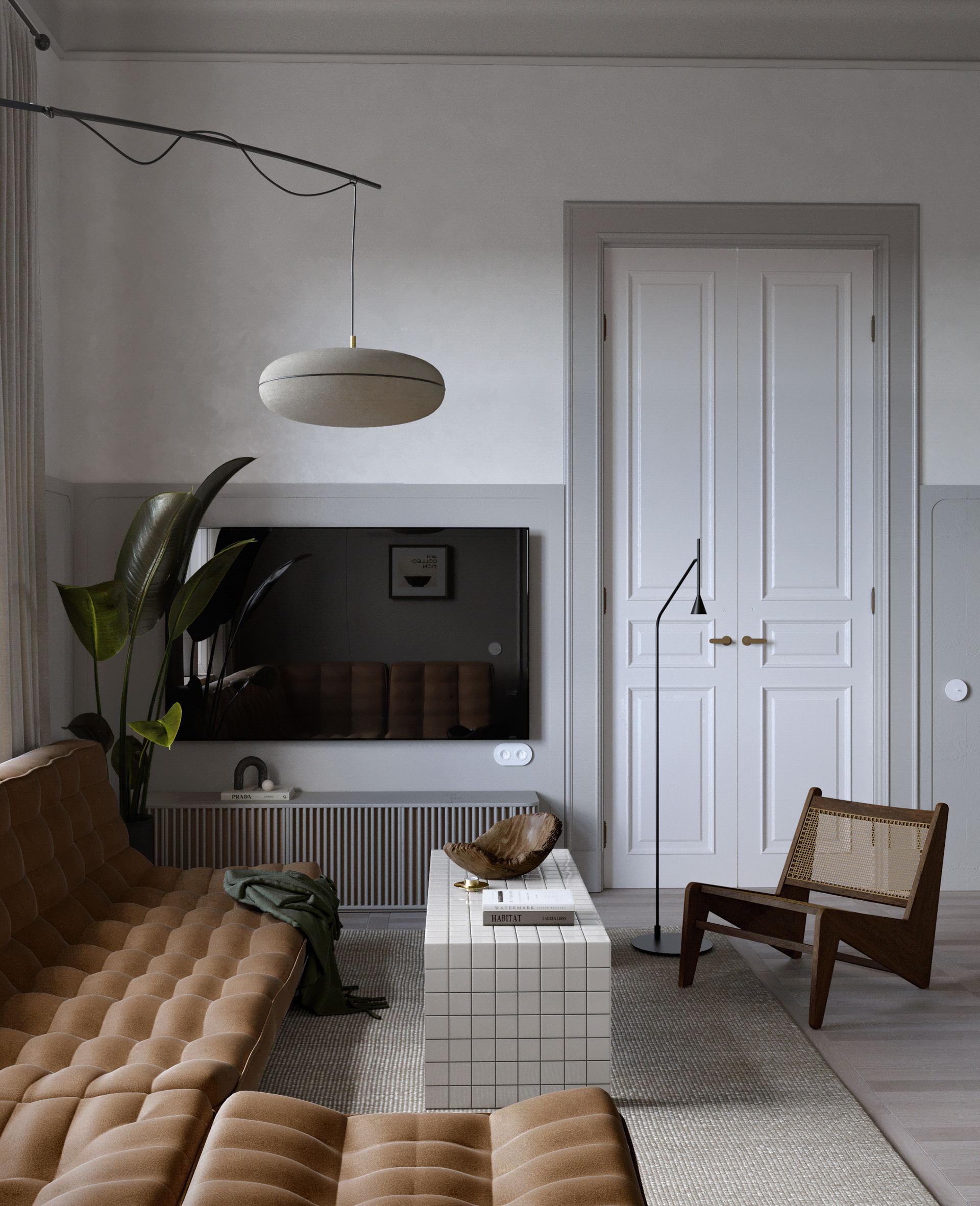 115㎡公寓设计 超有氛围感的住宅-1