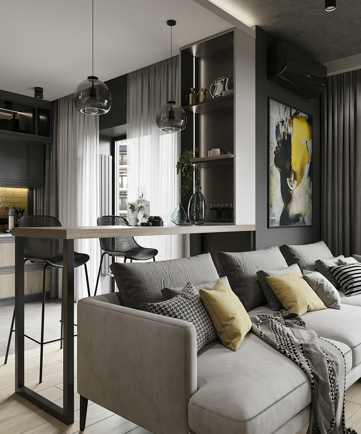 高级灰色系空间设计-6