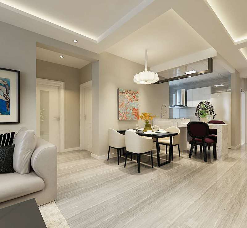 《林翠苑》98 平简约风设计丨中国盘锦丨盘锦楚航装饰-1