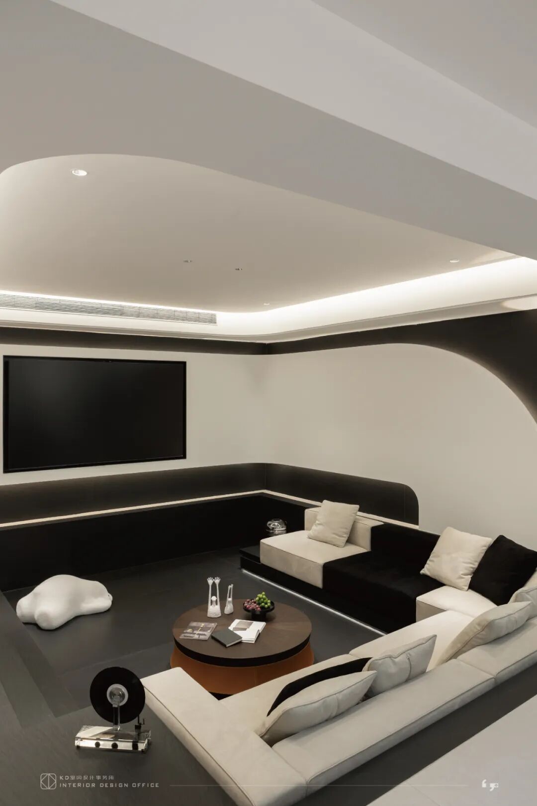 隐于形的交叠  碧桂园天玺450㎡合院别墅丨中国重庆丨KD室内设计事务所-28