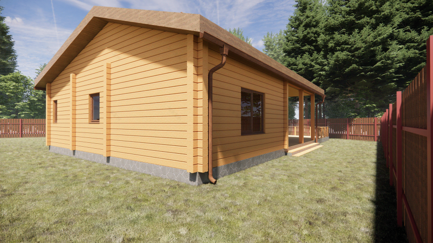 胶合木桑拿房及客房别墅项目-2