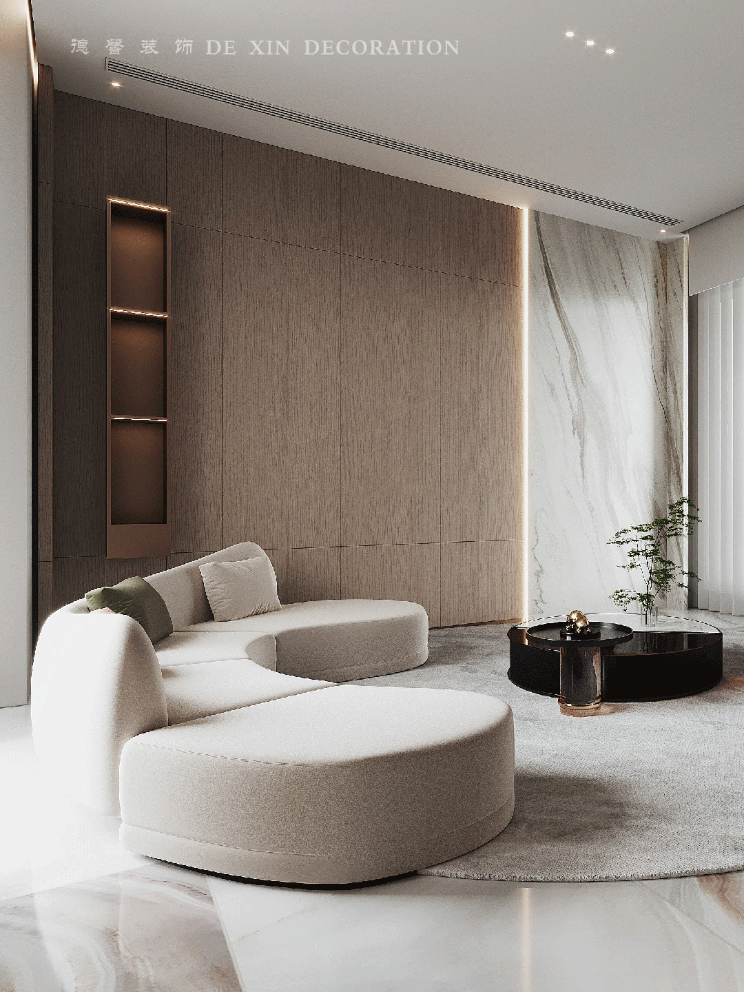 金地半山风华现代风别墅丨中国广州丨德馨装饰-0