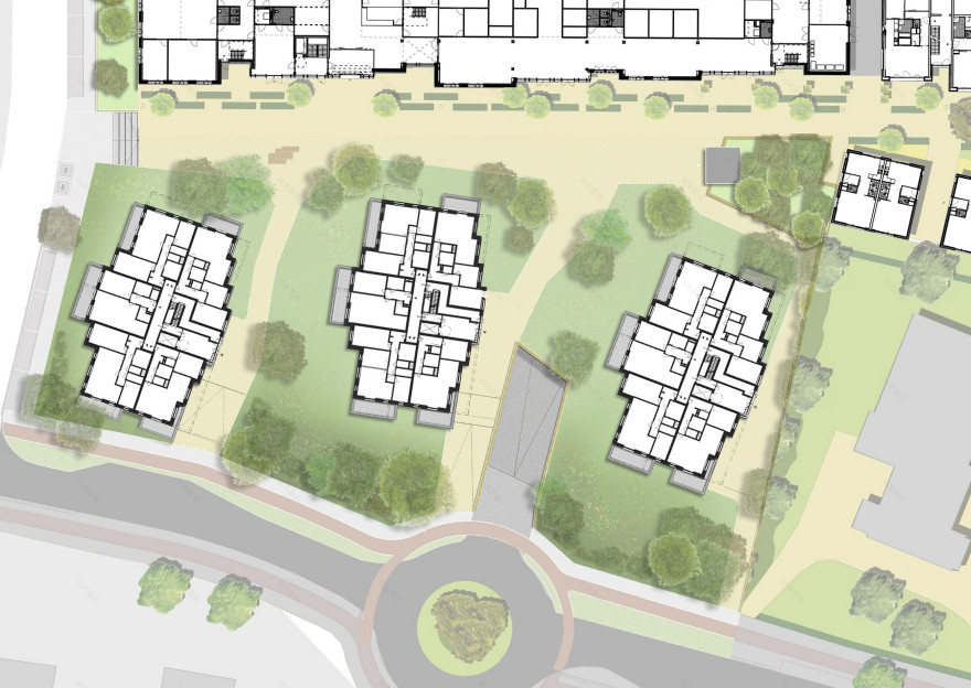 荷兰 Bussum 村的三栋雕塑公寓别墅丨LEVS architecten-14